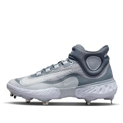 Nike Alpha Huarache Elite 4 Mid 'wolf Grey White' In Gray