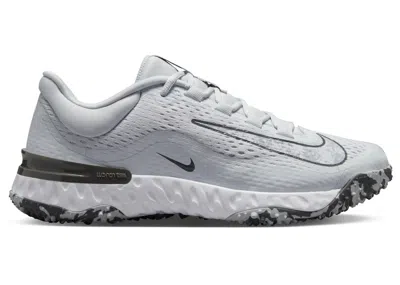 Pre-owned Nike Alpha Huarache Elite 4 Turf Wolf Grey (women's) Sneakers In Pure Platinum/iron Grey/white