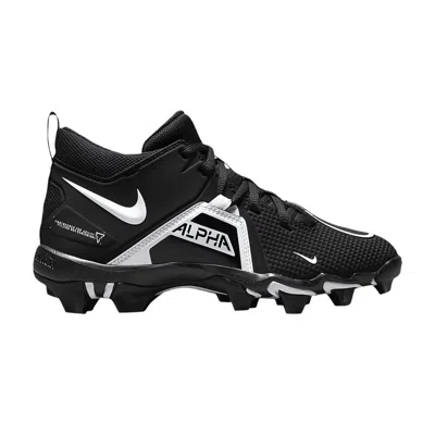 Pre-owned Nike Alpha Menace 3 Shark Wide Gs 'black White' | Kid's Size 4