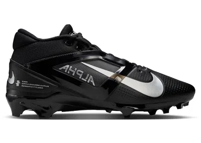 Pre-owned Nike Alpha Menace 4 Pro Sneakers In Black/metallic Silver In Multi