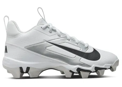 Pre-owned Nike Alpha Menace 4 Shark Black Sneakers In White/metallic Silver/photon Dust