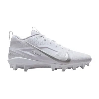 Pre-owned Nike Alpha Menace 4 Varsity 'white Metallic Silver' | Men's Size 12.5