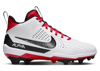 Pre-owned Nike Alpha Menace Strong Black Sneakers In White/university Red/dark Smoke Grey In Multi