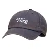 Nike Alphabet Embroidered Cap Unisex Obsidian Color