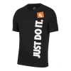 Nike Alphabet Large Logo Sports Short Sleeve Black