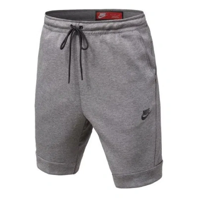 Nike Alphabet Logo Printing Lacing Loose Shorts Gray In Brown