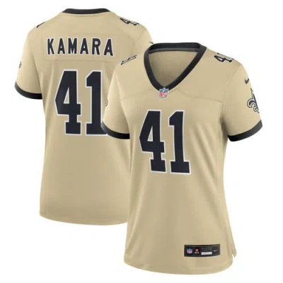 Nike Alvin Kamara Gold New Orleans Saints Gameday Golds Alternate Game Player Jersey In Neutral