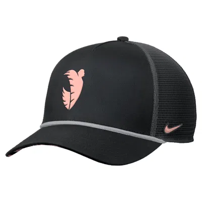 Nike Angel City Fc Rise  Unisex Rope Trucker Cap In Black