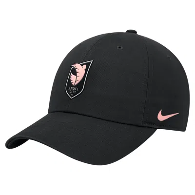 Nike Angel City Fc  Unisex Nwsl Club Cap In Black
