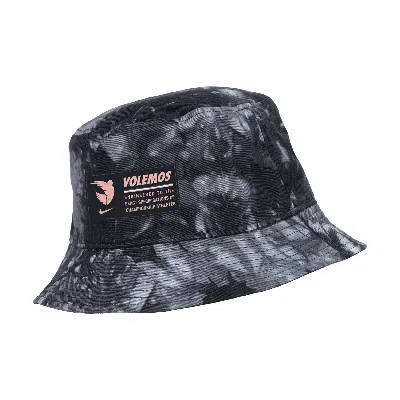 Nike Angel City Fc  Unisex Nwsl Tie-dye Bucket Hat In Black