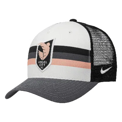 Nike Angel City Fc  Unisex Nwsl Trucker Cap In Black