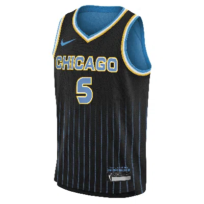 Nike Angel Reese Chicago Sky 2024 Explorer Edition Big Kids'  Dri-fit Wnba Swingman Jersey In Black