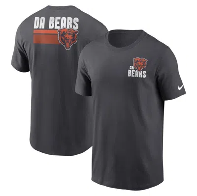 Nike Chicago Bears Blitz Team Essential  Men's Nfl T-shirt In Anthracite