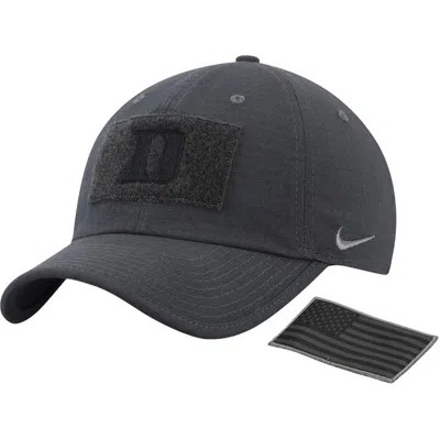 Nike Anthracite Duke Blue Devils Tactical Heritage 86 Team Performance Tri-blend Adjustable Hat