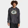 Nike Anthracite Green Bay Packers Sideline Standard Issue Initial Home Dri-fit Hoodie In Gray
