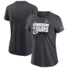 Nike Women's  Anthracite Kansas City Chiefs Super Bowl Lviii Champions Local Fashion T-shirt In Anthracite