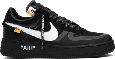 Pre-owned Nike [ao4606-001] Mens  Air Force 1 Low 'off-white Black White'