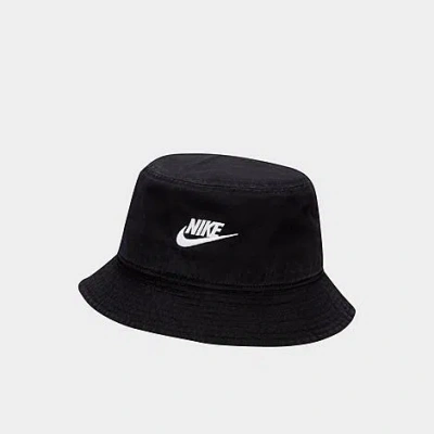 Nike Apex Futura Washed Bucket Hat In Black/white