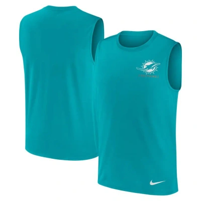 Nike Aqua Miami Dolphins Muscle Tank Top