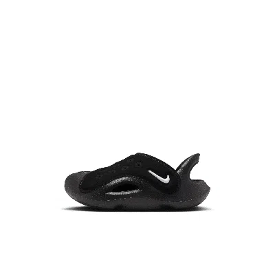 Nike Aqua Swoosh Baby/toddler Sandals In Black