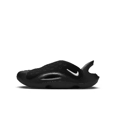 Nike Babies' Aqua Swoosh Big Kids' Sandals In Black