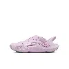 Nike Babies' Aqua Swoosh Big Kids' Sandals In Purple