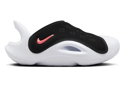 Pre-owned Nike Aqua Swoosh Hyper Orange Sneakers In Black/green Strike/white