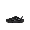 Nike Aqua Swoosh Little Kids' Sandals In Black