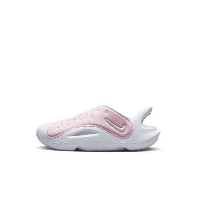 Nike Aqua Swoosh Little Kids' Sandals In Pink