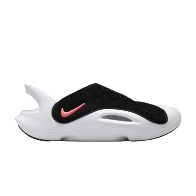 Pre-owned Nike Aqua Swoosh Sandal Gs 'black Hyper Orange' | Kid's Size 2