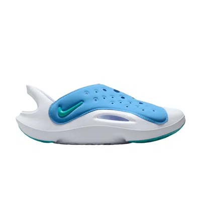 Pre-owned Nike Aqua Swoosh Sandal Gs 'blue Beyond Dusty Cactus' | Kid's Size 7