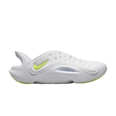 Pre-owned Nike Aqua Swoosh Sandal Gs 'white Volt' | Kid's Size 6