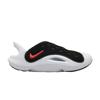 Pre-owned Nike Aqua Swoosh Sandal Ps 'black Hyper Orange' | Kid's Size 11