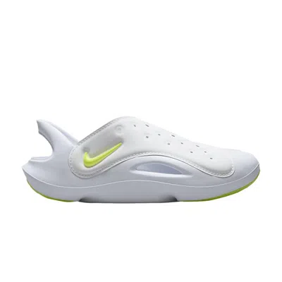 Pre-owned Nike Aqua Swoosh Sandal Ps 'white Volt' | Grey | Kid's Size 13 In Gray