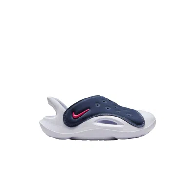 Pre-owned Nike Aqua Swoosh Sandal Td 'midnight Navy Rush Pink' | Blue | Infant Size 6