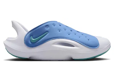 Pre-owned Nike Aqua Swoosh Sneakers In Blue Beyond/white/dusty Cactus