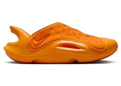 Pre-owned Nike Aqua Swoosh Sneakers In Orange Peel/picante Red