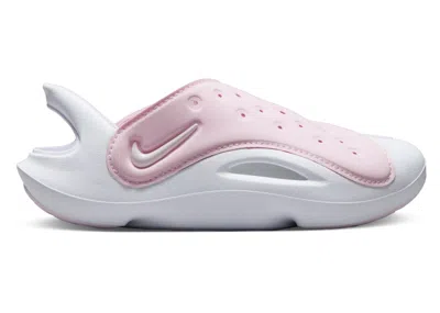 Pre-owned Nike Aqua Swoosh Sneakers In Pink Foam/white