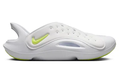 Pre-owned Nike Aqua Swoosh Sneakers In White/pure Platinum/volt