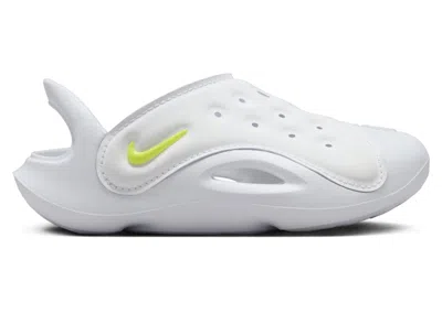 Pre-owned Nike Aqua Swoosh Sneakers In White/pure Platinum/volt In Multi