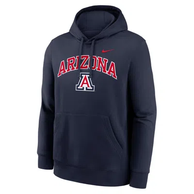Nike Arizona Arch  Men's College Pullover Hoodie In Blue