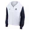 Nike Arizona Athletic Prep Colorblocked Script Womenâs  Women's College Full-zip Hoodie In White