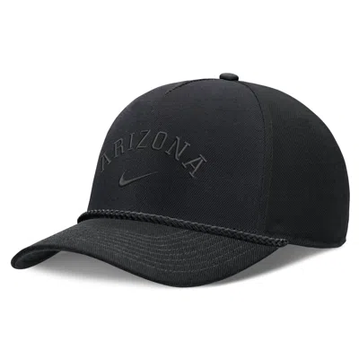 Nike Arizona Campus Prep Tonal Rope Rise  Unisex College Adjustable Hat In Black