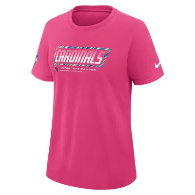 Nike Arizona Cardinals Crucial Catch  Women's Dri-fit Nfl T-shirt In Pink