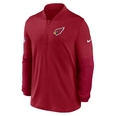Nike Arizona Cardinals Feel The Pressure  Men's Dri-fit Nfl 1/2-zip Top In Red