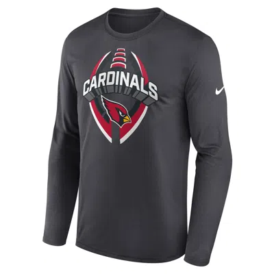 Nike Arizona Cardinals Legend Icon  Men's Dri-fit Nfl Long-sleeve T-shirt In Black