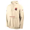 Nike Arizona Cardinals Rivalries Collection Sideline Anorak  Men's Nfl 1/2-zip Hooded Jacket In Brown
