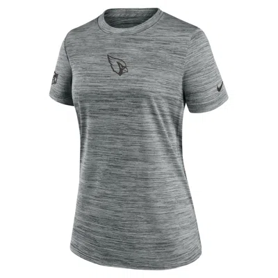Nike Arizona Cardinals Sideline Team Issue Velocity  Women's Dri-fit Nfl T-shirt In Gray