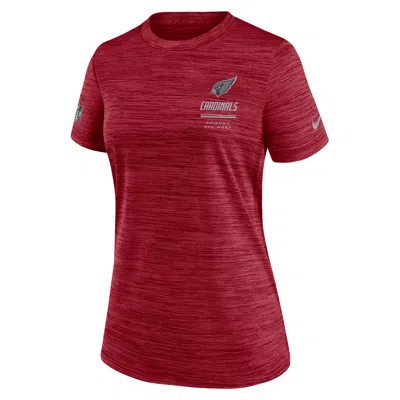 Nike Arizona Cardinals Sideline Velocity  Women's Dri-fit Nfl T-shirt In Red