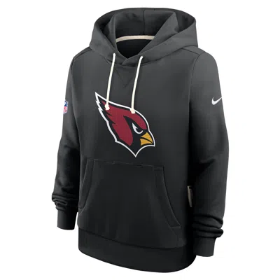 Nike Arizona Cardinals Sideline  Women's Dri-fit Nfl Pullover Hoodie In Black
